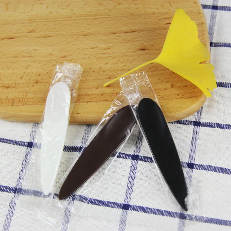 1000pcs 10cm Mini Spoons Plastic PS Individually Wrapped Disposable Spoon Dessert Ice Cream