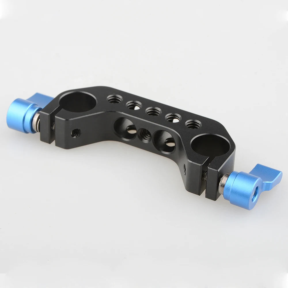 

CAMVATE 15mm Railblock Rod Clamp for Shoulder Rig Baseplate (Blue Thumbscrew) C1714