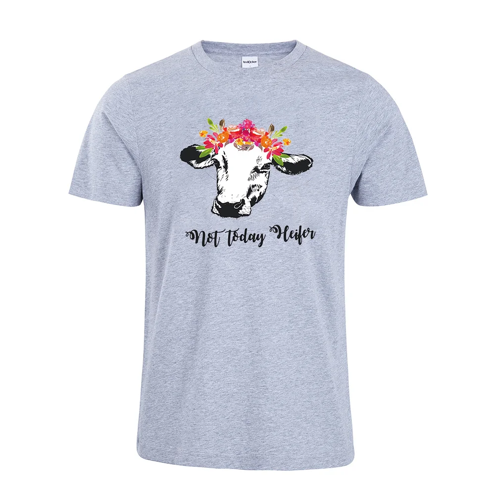 Не сегодня heifer Футболка женская Корова рубашка фермерская Cowgirl животных