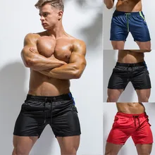 Мужские новые летние однотонные спортивные быстросохнущие повседневные свободные пляжные штаны для мужчин 4,8