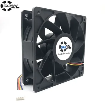 

Cooling Fan Replacement D12Bm-12D 4-Pin Connector Pwm 12038 12V 2.3A 6000Rpm For Antminer Bitmain S7 S9 Useful