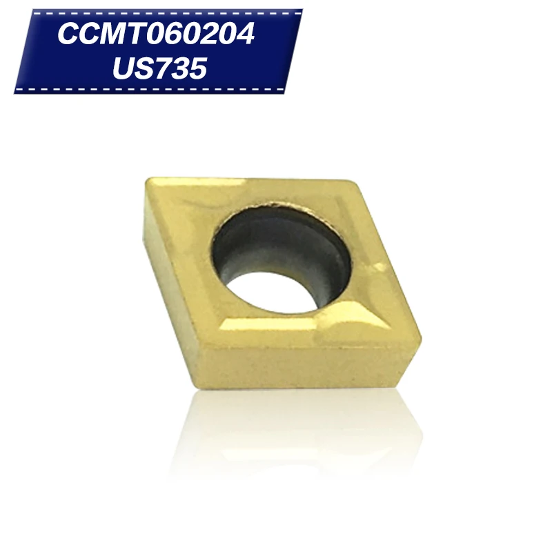 

10pcs Hard Alloy CCMT060204 US735 Internal Lathe cutter Turning Tools Carbide inserts arron cnc tools Turning Tool