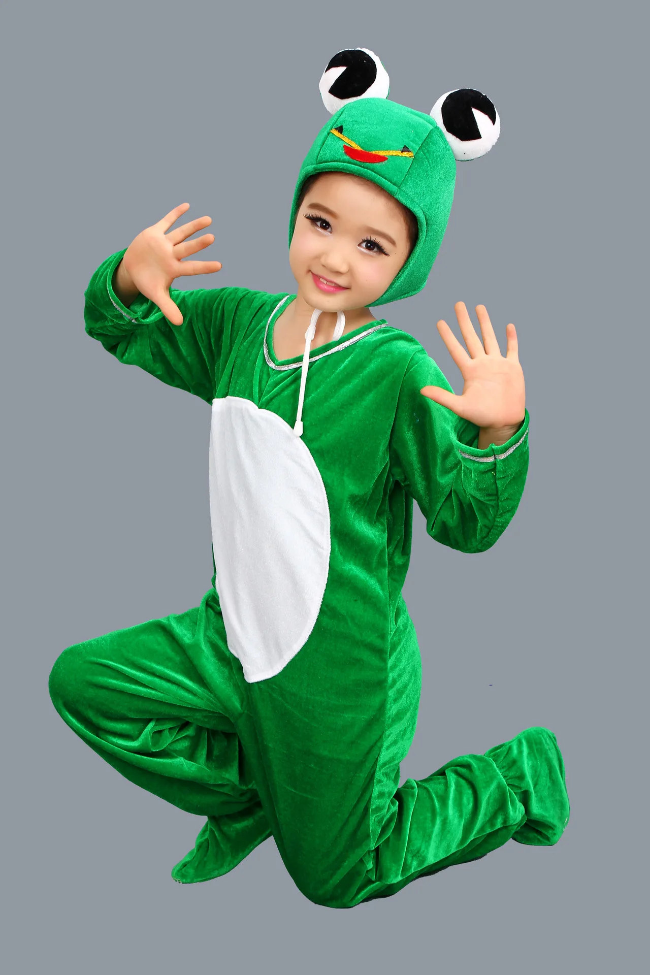 Children Kids Choir Students Performance Animal Costume Cosplay Frog Halloween Animals Jumpsuit Performance for Boy Girl Purim Children Kids Choir Students Performance Animal Costume Cosplay Frog Halloween Animals Jumpsuit Performance for Boy Girl Purim