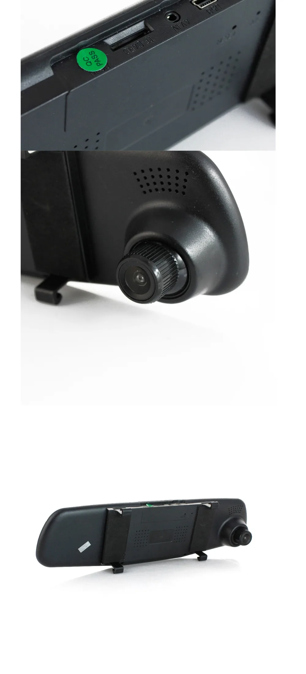 ull HD 1080P Car Dvr Camera Auto 4.3 Inch Rearview Mirror Digital Video Recorder Dual Lens Registratory Camcorder (8)
