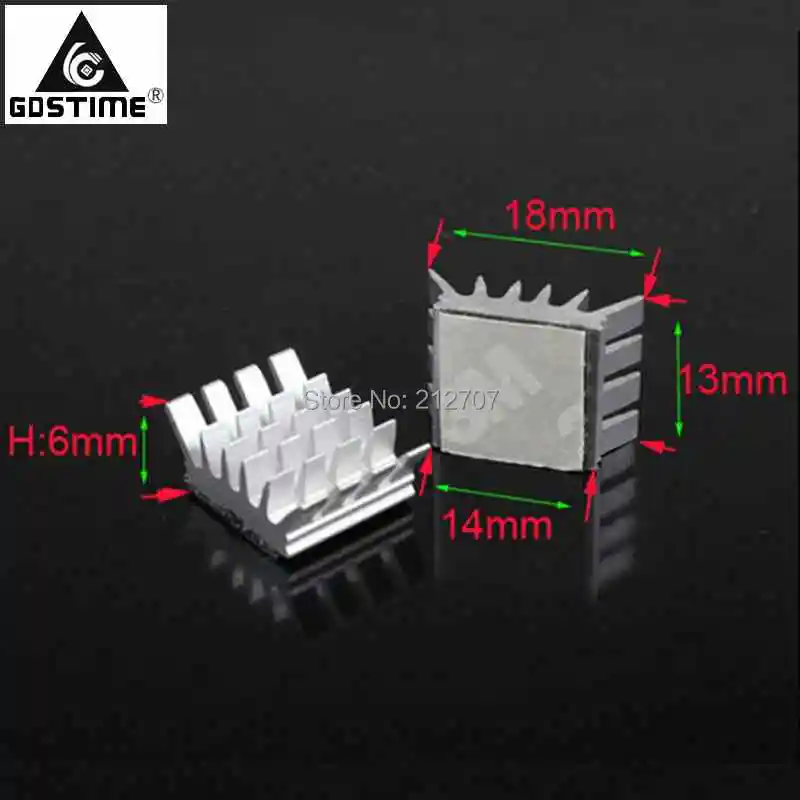 8Pcs Copper Graphics Video Card VRAM CPU Cooling Cooler Chip Heat Sink Radiator