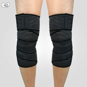 

2pcs/lot 7.5x180cm Weight Lifting Elastic Calf Thigh Support Wraps Compression Leg Bandages Sports Safety Squats Training Strap