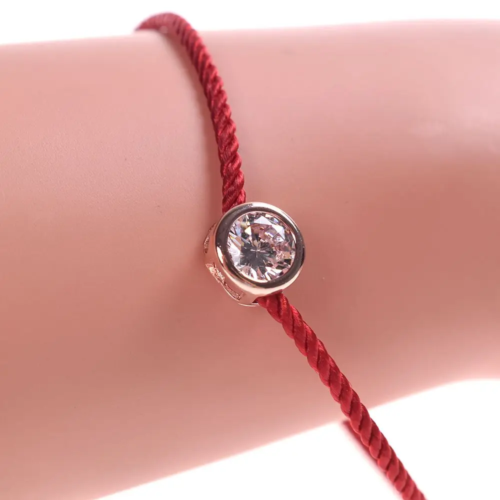 

Lucky Bracelets Women Red Cord Thread String Rope Line Crystal Charm Bracelets for Women Fashion Jewelry красная нить