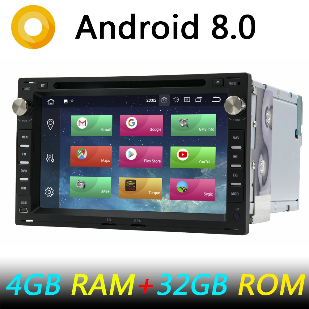 

Android 8.0 Octa Core 4GB RAM Car DVD Radio GPS For Volkswagen VW Bora Polo MK3 MK4 Passat B5 MK5 Sharan Golf IV Jetta Car GPS