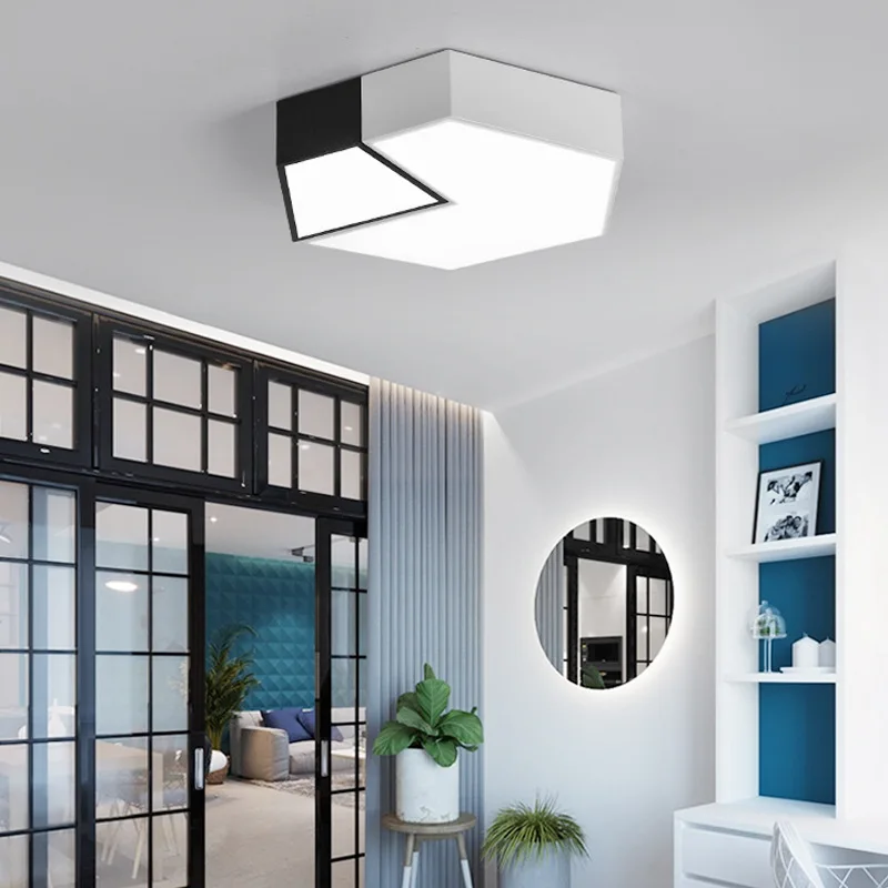 

TUDA LED Ceiling Lamp Smart Bedroom Study Room Children's Room Wrought Iron Ceiling Lamp Acrylic Ceiling Lamp 220V