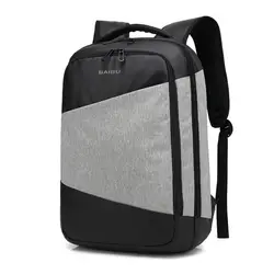 2018 Новый Стиль Зарядка через USB Анти-Вор Для мужчин рюкзак 15.6 дюймов ноутбук рюкзак большой емкости Повседневное путешествия Для мужчин