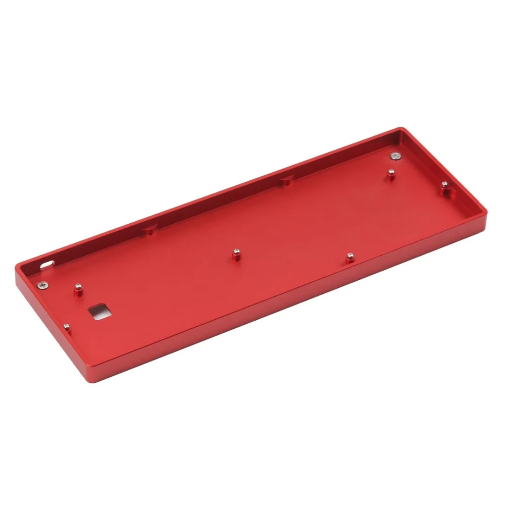 Koop Aangepaste GH60 Volledige Kit Aluminium Case Shell chanical toetsenbord Voor 60% Standaard Layout Mechanische Toetsenbord Zoals Poker dz60 case