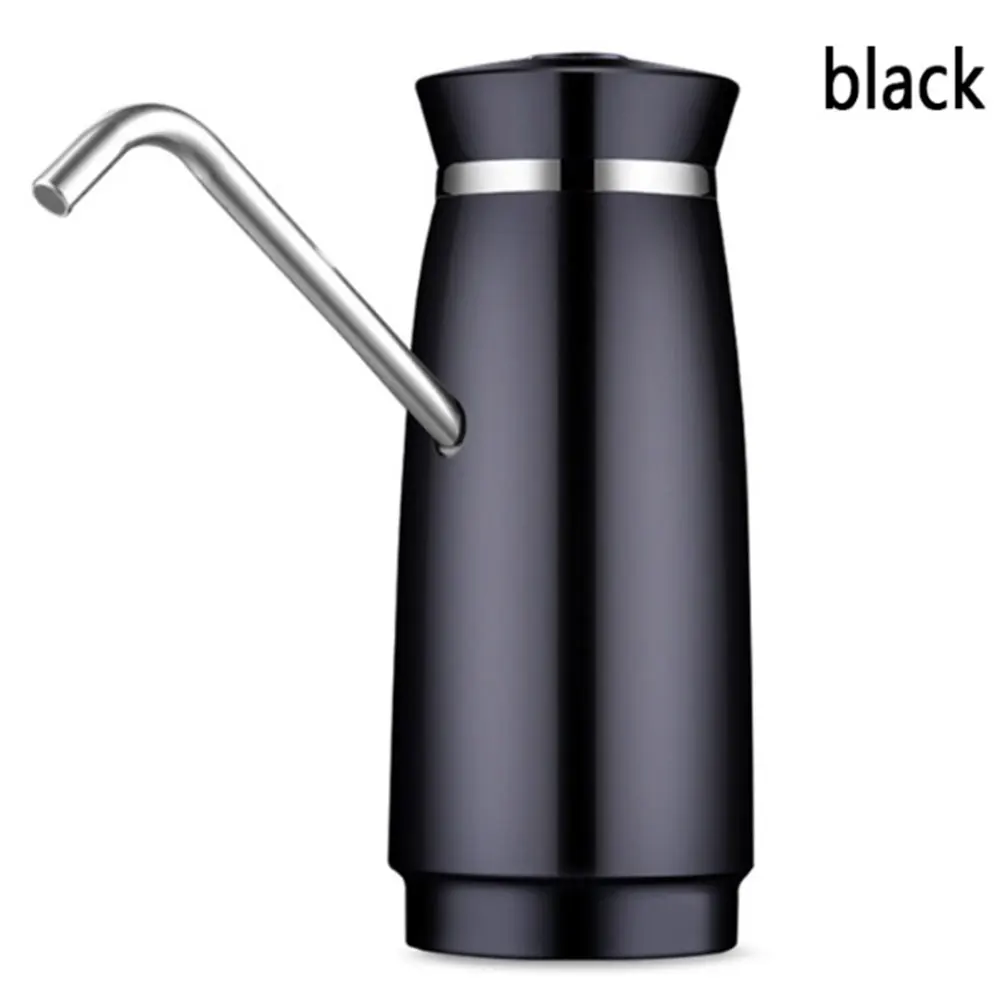 Пластиковый диспенсер для водяного насоса домашний питьевой дозатор для бутылки автоматический кухонный галлон дозатор для бутылки Портативный соломенный дозатор - Цвет: black