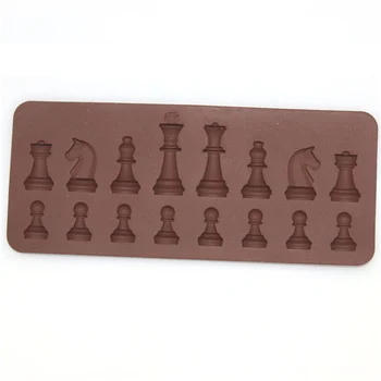 

Fashion Chocolate Mold Silicone Chess Shaped Ice Sugar Cake Food Decoration Tools DIY Baking Mould Kitchen Accessories D