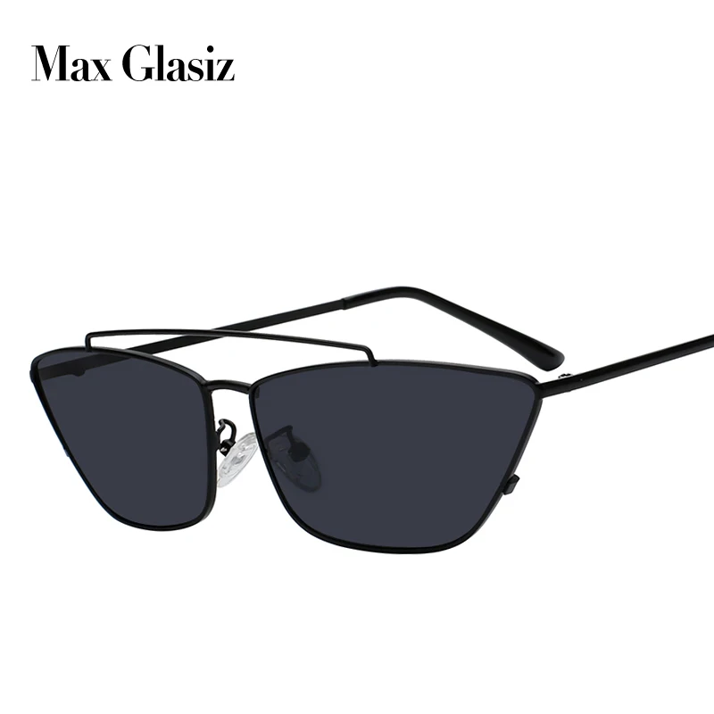MAX ретро в форме кошачьих глаз Солнцезащитные очки женские розовые коричневые линзы солнцезащитные очки модные легкие солнцезащитные очки для женщин винтажные металлические очки