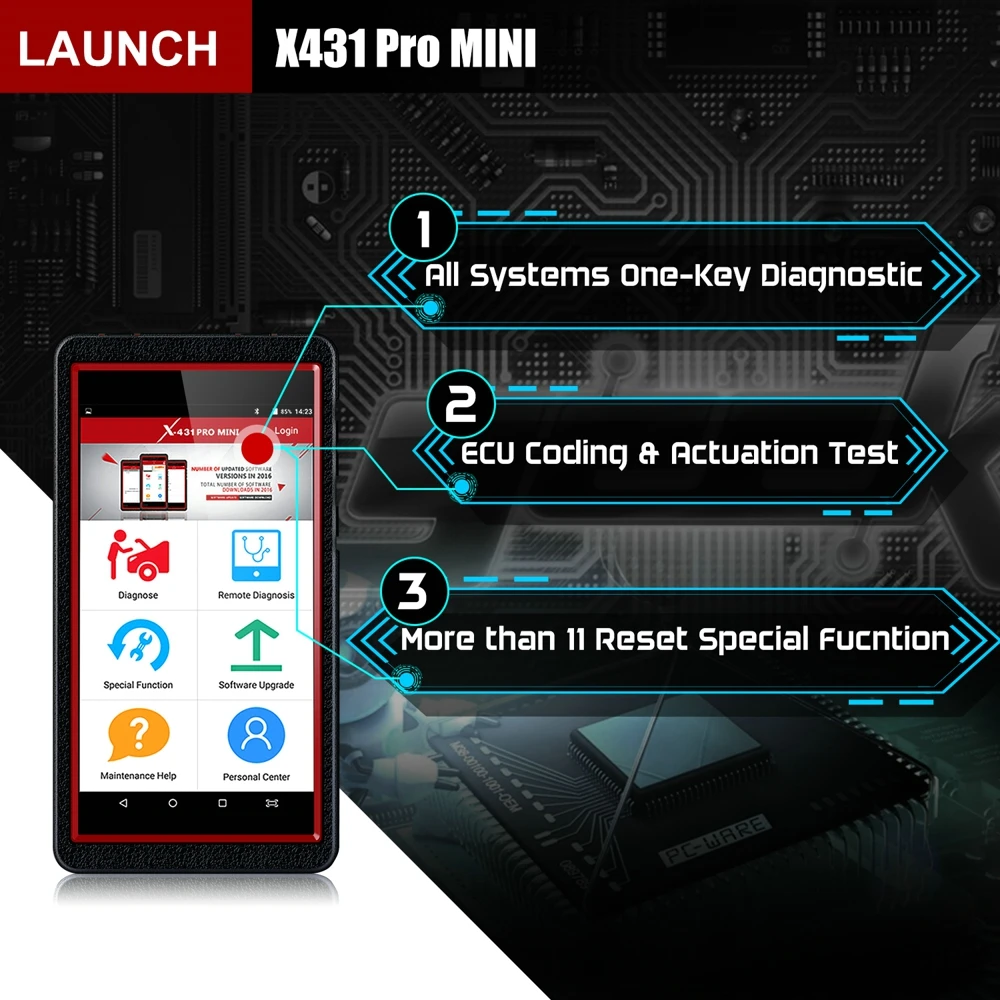 LAUNCH X431 Pro Mini Wifi/Bluetooth OBD2 сканер полная система ODB2 автомобильный диагностический инструмент SAS EPB сброс масла OBD 2 Автомобильный сканер