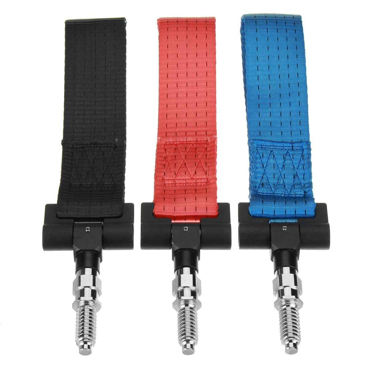 Nylon Track Racing Style Trailer Tow Hook Strap Screw on Towing Ropes