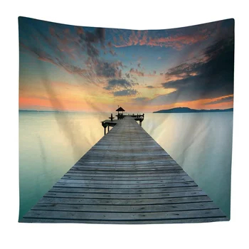

Wall Hanging Tapestries Tapestry Ocean and Mountains Wall Hanging Tapestry With Romantic Nature Home Decorations Dorm Decor