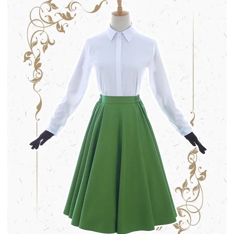 

Violet Evergarden Green Casual Outfit Cosplay Costume S006