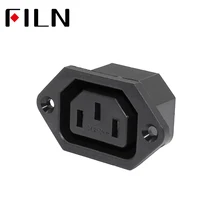 IEC 320 C14 женский AC мощность на входе Разъем гнездо AC 250 В 10A для AMP компьютер панель установленный винт