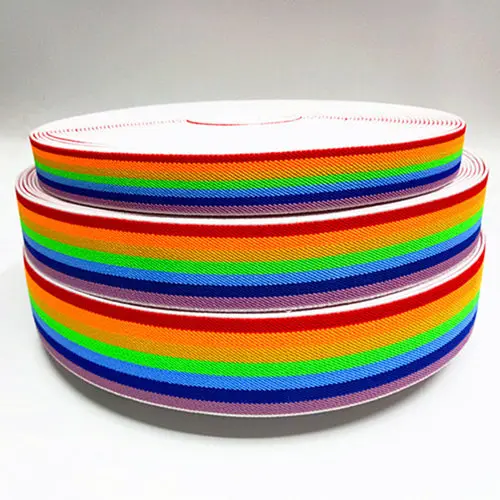 High Elastic Bands rainbow elastic durable rubber belt ribbon garment accessories DIY dress pants shoes clothing accessories 1_