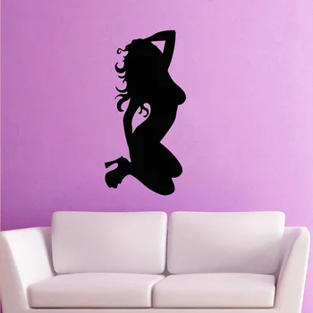 

Sexy Girl Club Sticker naked Decal Muurstickers Posters Vinyl Wall Decals Pegatina Quadro Parede Decor Mural Sexy Girl Sticker