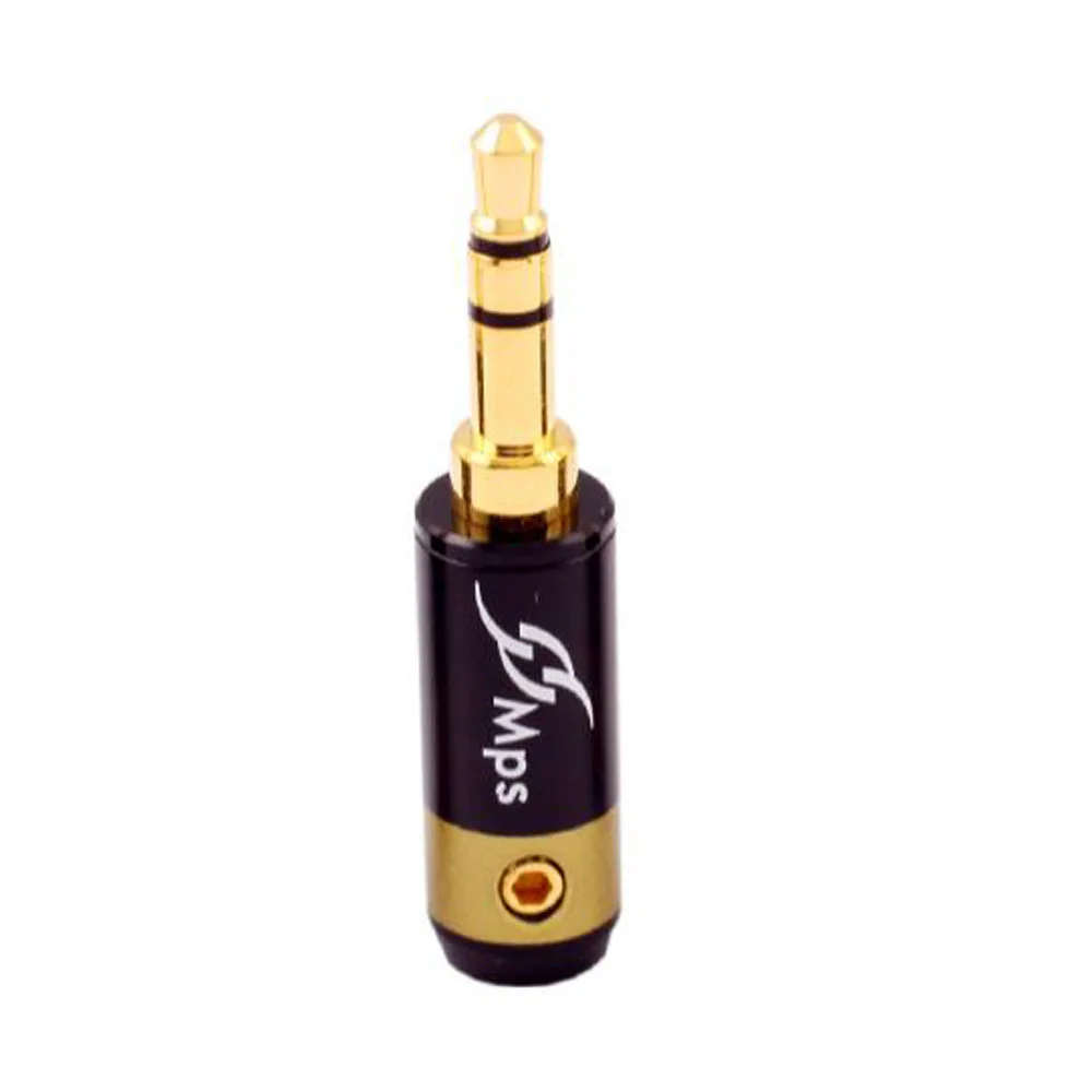 2pcs TAIWAN High quality 24K Gold Plating Pure Brass 3.5mm headphone audio plug | Электроника