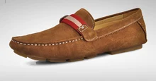 НОВЫЙ США 6-10 Замши Скольжения На Удобных копейки вождения Loafer мужская обувь лодки