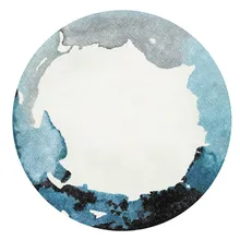 Художественный круглый ковер, коврик для двери, современные ковры для гостиной, ковер для спальни, Противоскользящий коврик для пола, коврик для дома, Текстиль