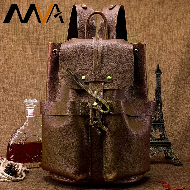 MVA mannen Tas Lederen Rugzak Voor Mannen Vintage Rugzak Tiener Schooltas Voor Rugzak mannen Reistassen Mannelijke multifunctionele MVA mannen Tas Lederen Rugzak Voor Mannen Vintage Rugzak Tiener Schooltas Voor Rugzak mannen Reistassen Mannelijke multifunctionele