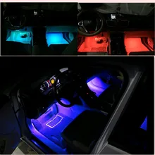 Автомобильные светодиодные полосы света авто RGB атмосферная лампа для honda civic 2006-2011 volvo v60 mazda 6 renault twingo megane 2 trafc