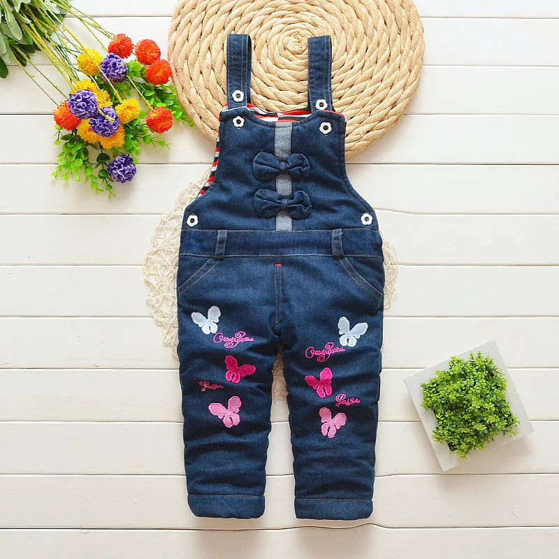 Summer Baby leisure Pants for Girls Toddler Boys bib pants children Denim Overall Trousers kids cartoon jeans