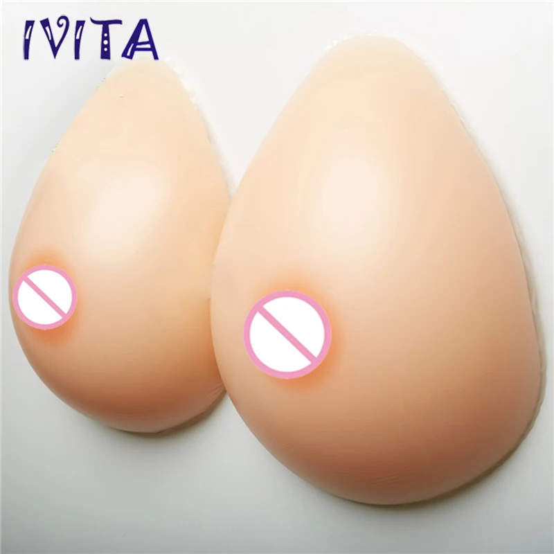 IVITA 6000g Waterdrop Large Crossdresser Breast Forms For Men Realistic Silicone Cosplay Female Boobs Sexy