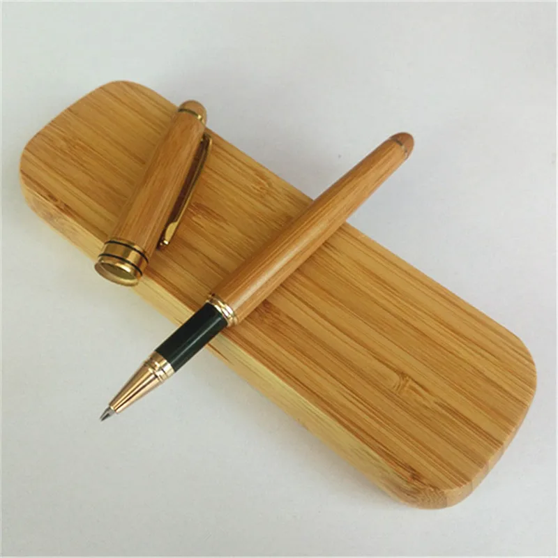 Hot Sale Bamboo Luxury gel Pen Ink 0.5mm Brand For Business Gifts