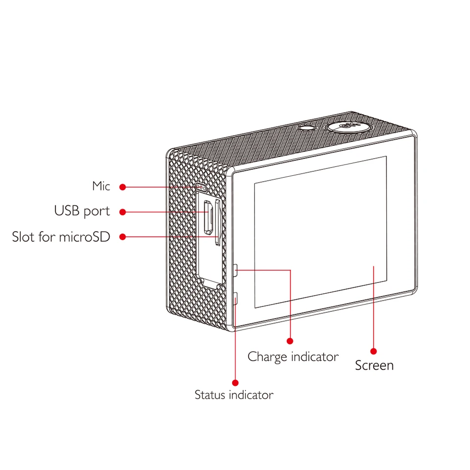 Оригинальная Экшн-камера SJCAM SJ4000 Air 1080P 2,0 lcd 4K Full HD, водонепроницаемая Спортивная камера, Спортивная DV камера