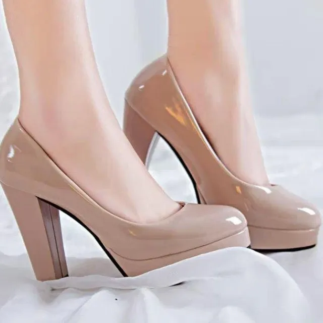 Spring Summer 10CM Pumps Fashion Women's Shoe European Pumps High Heels Party Wedding Pumps Woman Shoes EU34-42