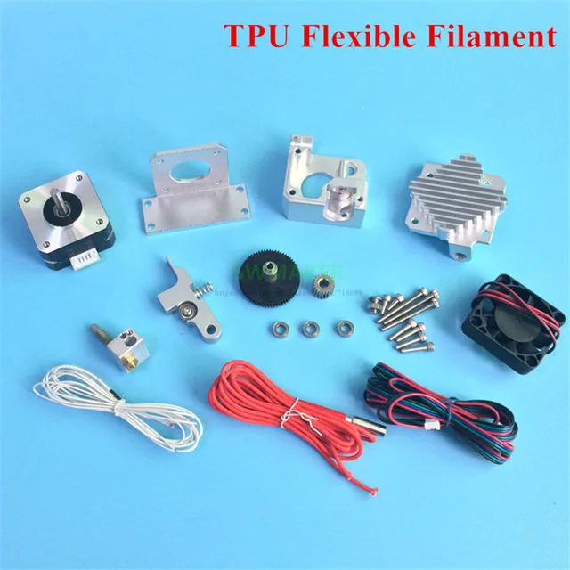 Todos os Metais Dissipador de Calor Extrusora com v6 Completo para 1.75 Titan Aero Milímetros Flexível Filamento Prusa i3 Mk2 3d Impressora Kit Tpu