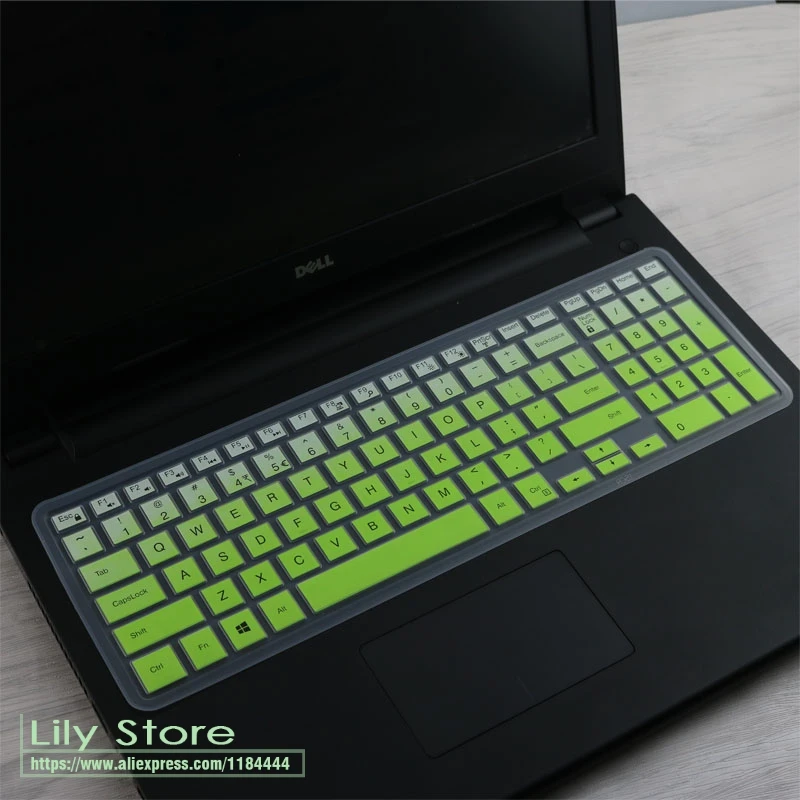 Силиконовый чехол для нового Alienware M15 M17 версия i5-8300H i7-8750H игрового ноутбука 15 17 дюймов ноутбук Клавиатура Защитная крышка - Цвет: fadegreen