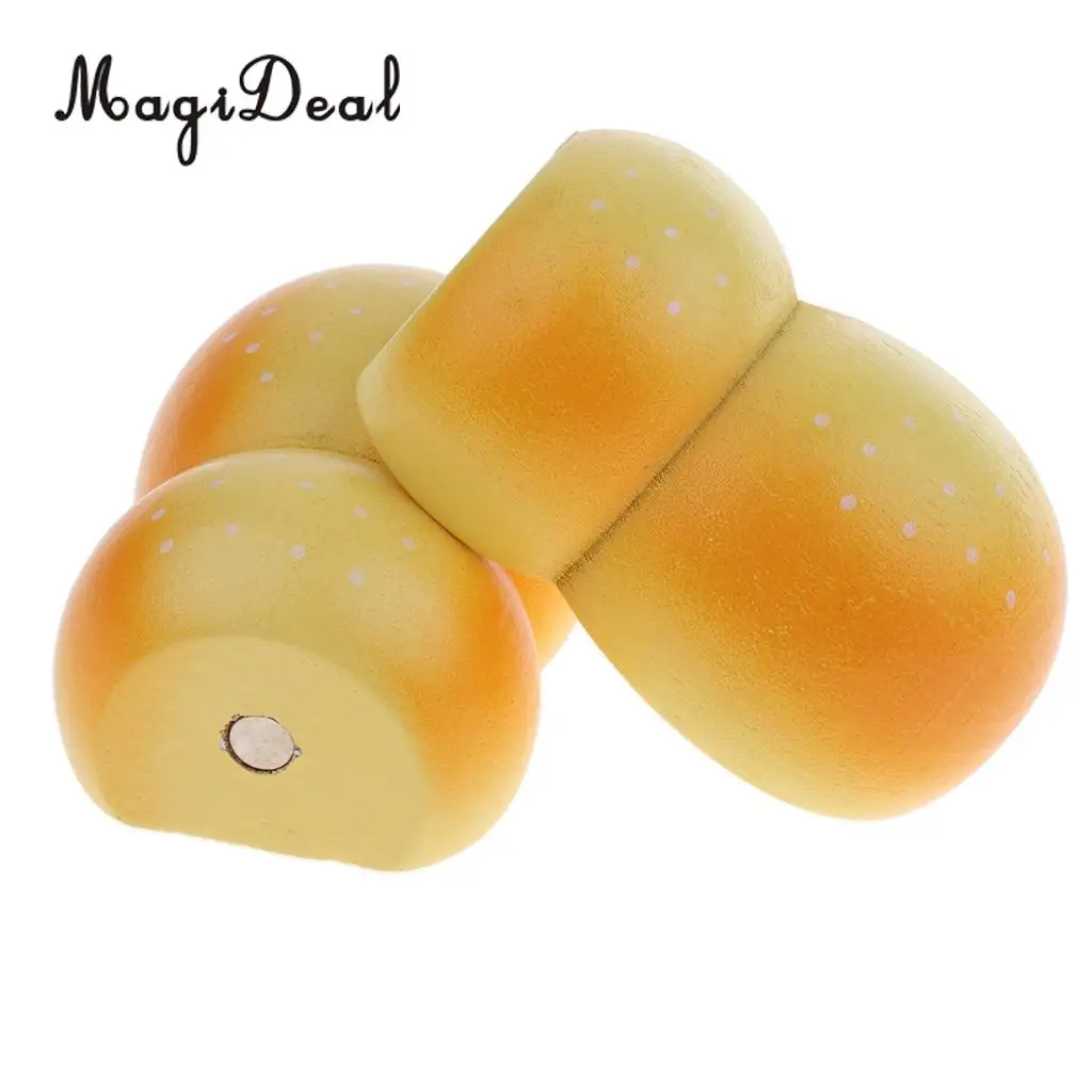 Miniature Simulation Wooden Magnet Connected Fruits Kitchen Food Cutting Kids Children Pretend Play Toy