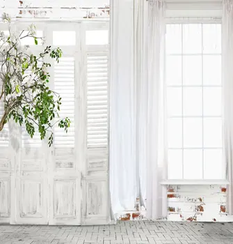 

LIFE MAGIC BOX Photo Booth Background Tile Window Wooden Door Blinds Protecting Cm-4014