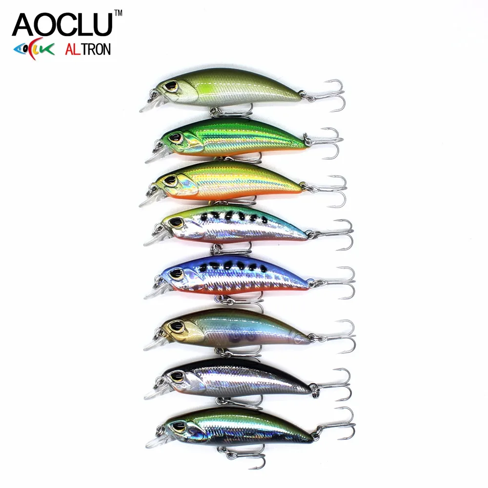AOCLU wobblers Jerkbait 8 ألوان 5 سنتيمتر 4.0 جرام الصلب الطعم صغيرة أسماك الساعد الصيد السحر باس العذبة المياه المالحة معالجة غرق إغراء AOCLU wobblers Jerkbait 8 ألوان 5 سنتيمتر 4.0 جرام الصلب الطعم صغيرة أسماك الساعد الصيد السحر باس العذبة المياه المالحة معالجة غرق إغراء
