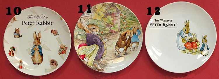 8 дюймов Beatrix Potter The Tale of Peter Rabbit иллюстрация живопись тарелка Украшение Декор плоское блюдо подвесные тарелки блюдо