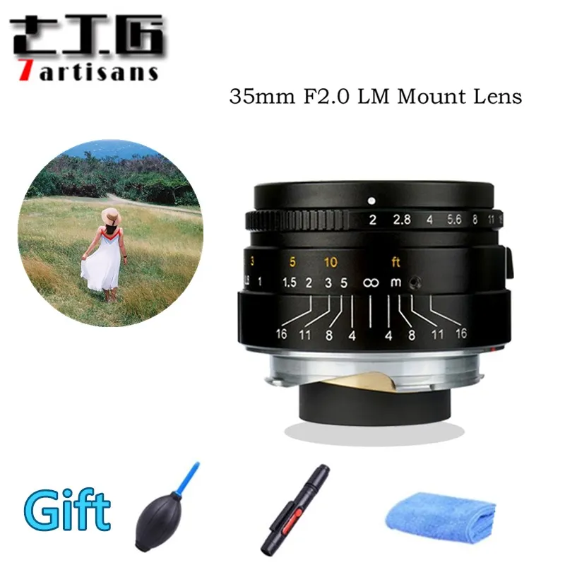 

Original 7artisans 35mm F2 Large Aperture paraxial M-mount Lens for sony Leica Cameras A7II A7RII M240 M3 M5 M6 M7 M8 M9 M9P M10