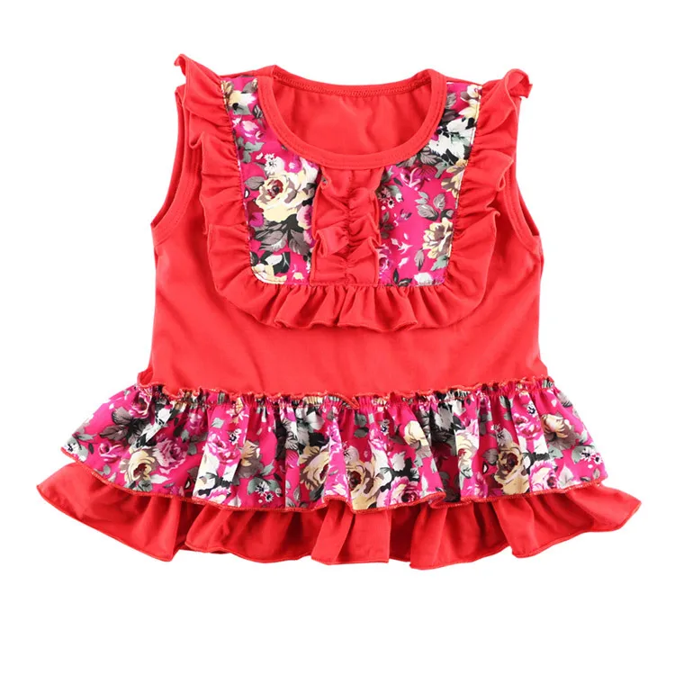 Хлопковый жилет летняя детская одежда топы с бретельками для девочек модная детская футболка с круглым вырезом конфетного цвета с бретелями для девочки 1-6 лет