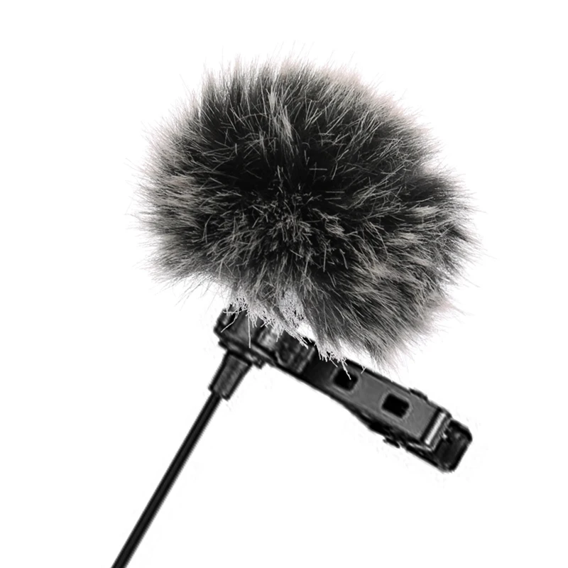 Universal Lavalier Microphone Furry Windscreen Fur Windshield Wind Muff