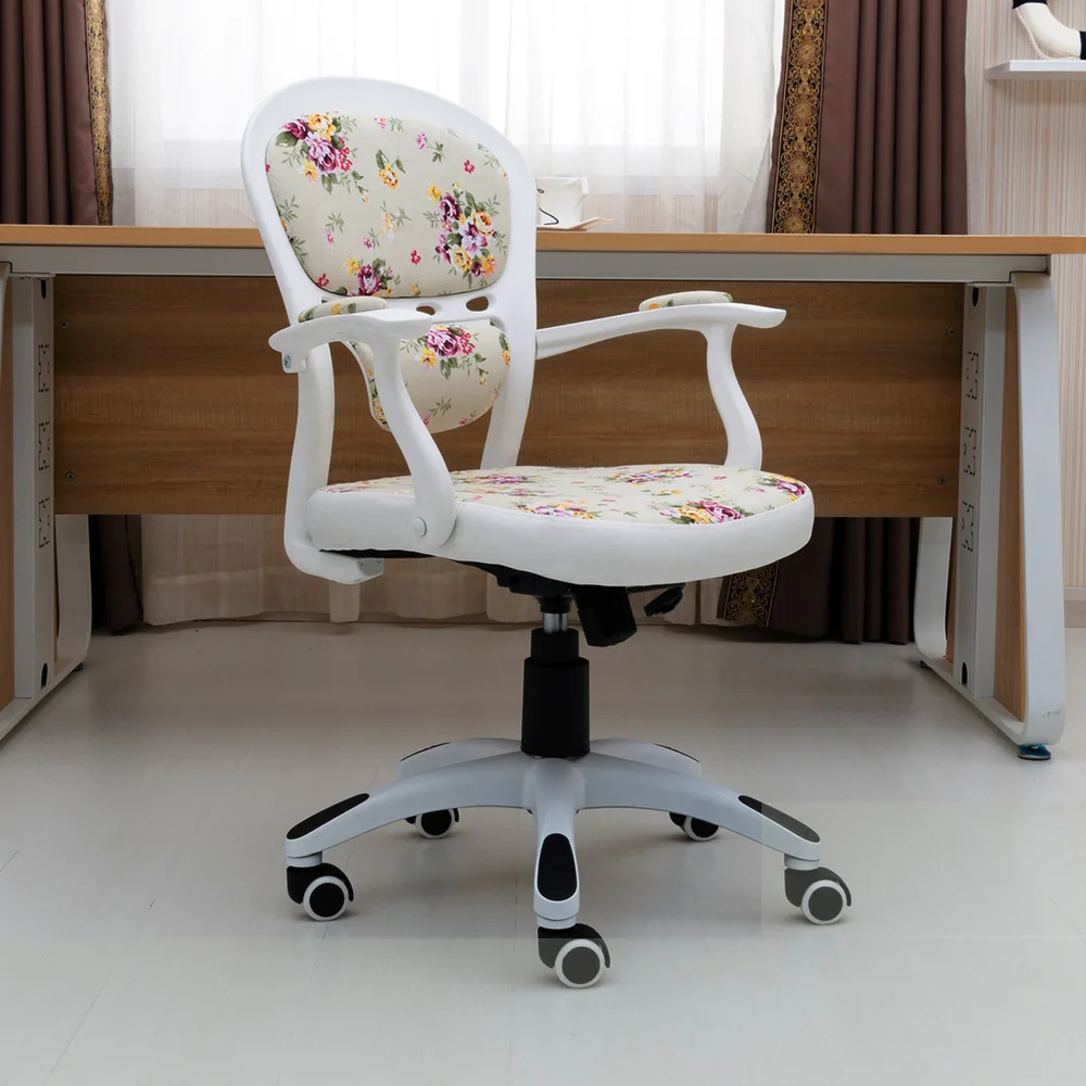 Computer Chair Office Chair Swivel Chair Student Staff Home White