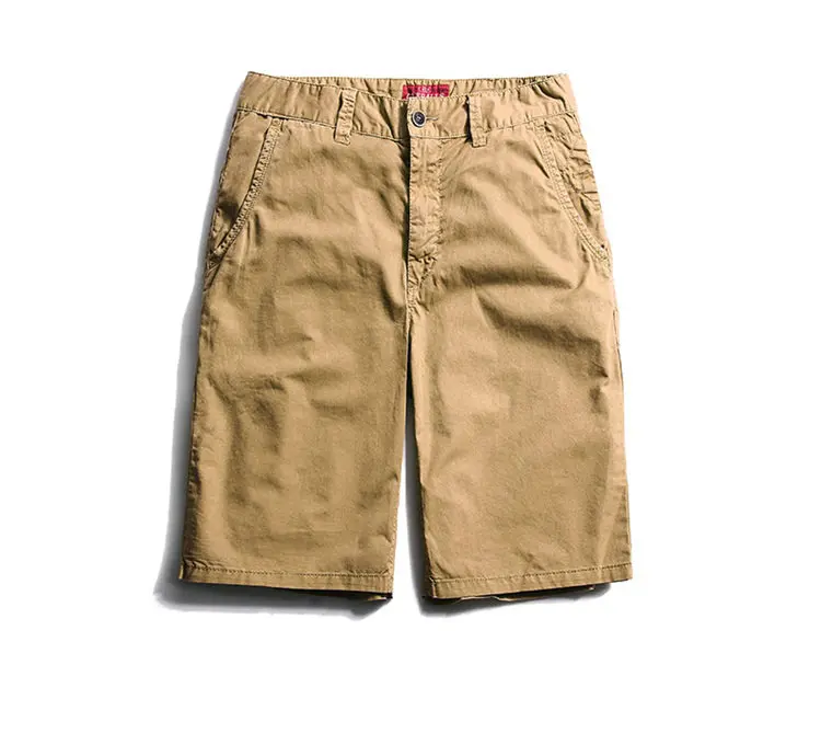 Dark Khaki Харадзюку летние новые шорты Карго мужские хлопковые облегающие мужские винтажные Короткие штаны с эффектом потертости модная высококачественная одежда в стиле хип-хоп - Цвет: Dark Khaki
