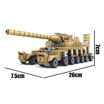 

Military Tank 3D Model Primary Battle Tank Building Block Toy For Boy