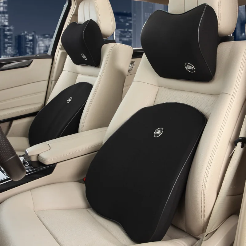 

Car Head Pillow on Waist Memory Cotton Set Car Pillow Seat In Car Pillow Cushion Four Seasons Car Neck Pillow