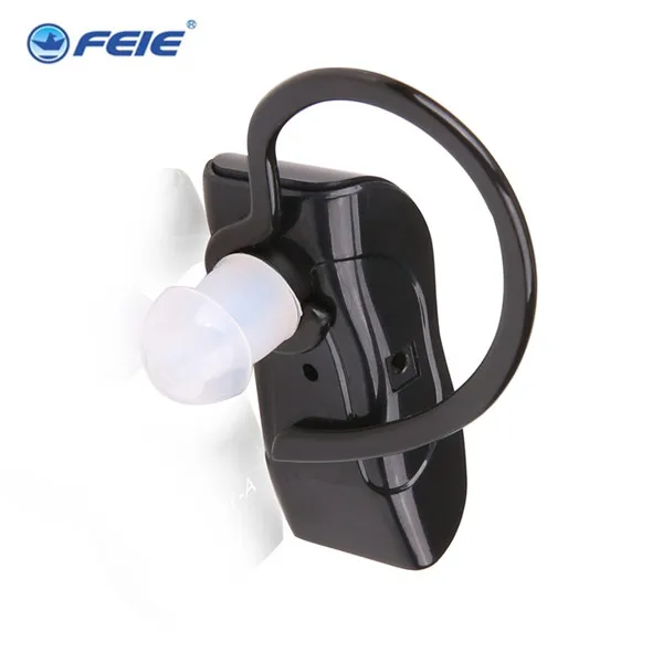 

Black rechargeable sound amplifier S-217 Competitive Hearing aid case for deaf hear free shipping