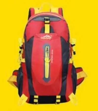 Водонепроницаемый восхождение рюкзак, альпинистский рюкзак Пеший Туризм универсальная сумка через плечо для отдыха рюкзак - Цвет: Красный цвет